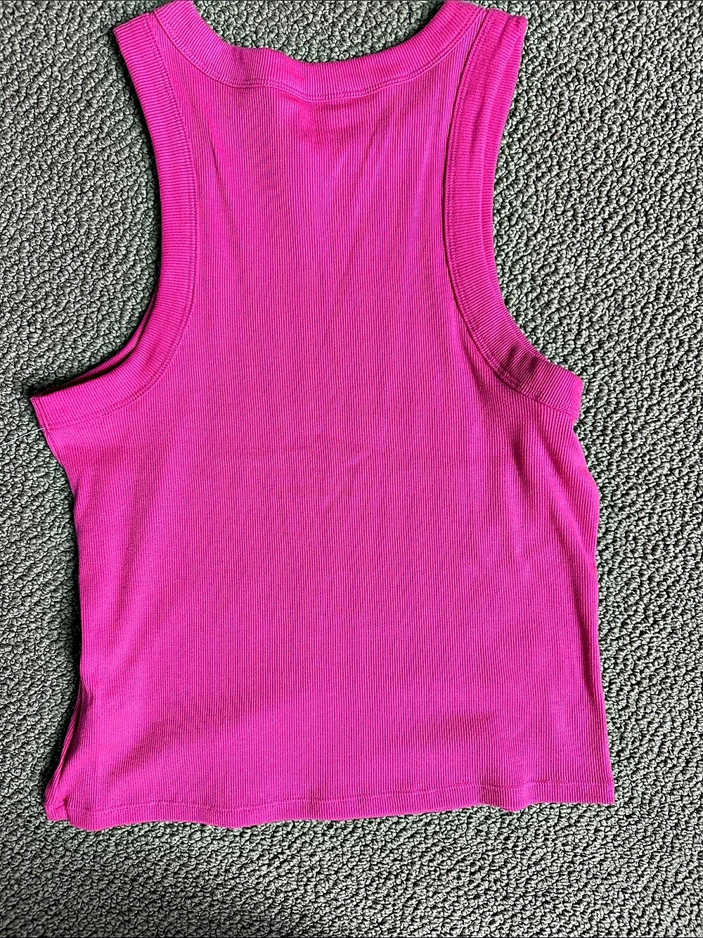 Old Navy Snug Crop Ribbed Tank (2) Tops Pink & brown Large/Tall - Picture 4 of 8